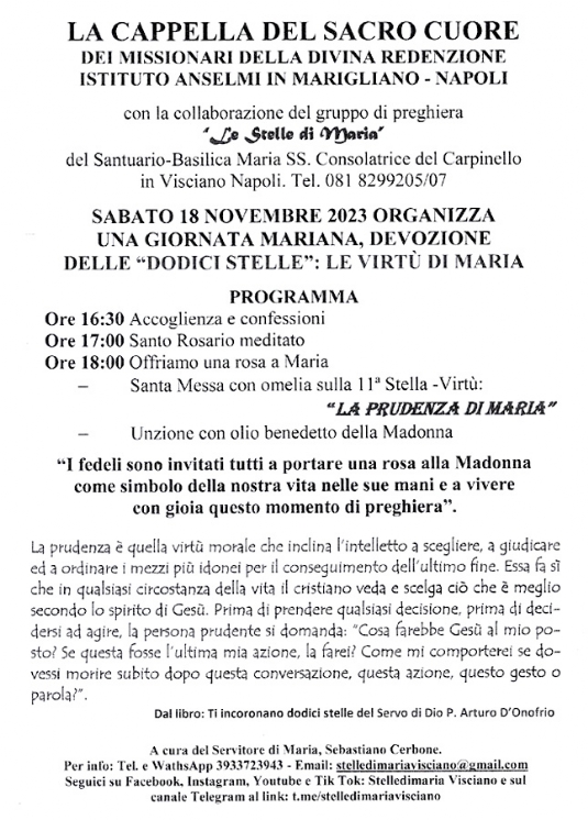 Locandina La Cappella del Sacro Cuore